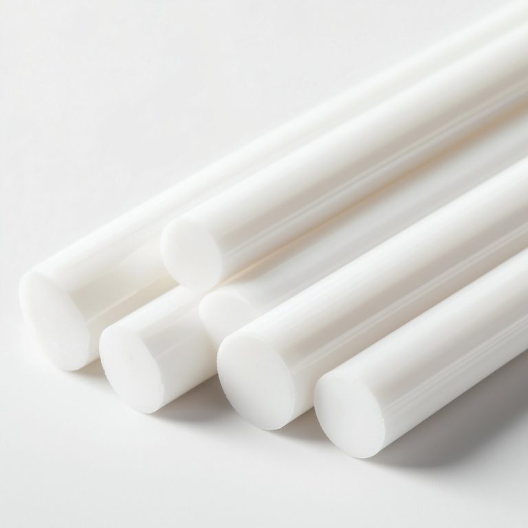 White PTFE rods