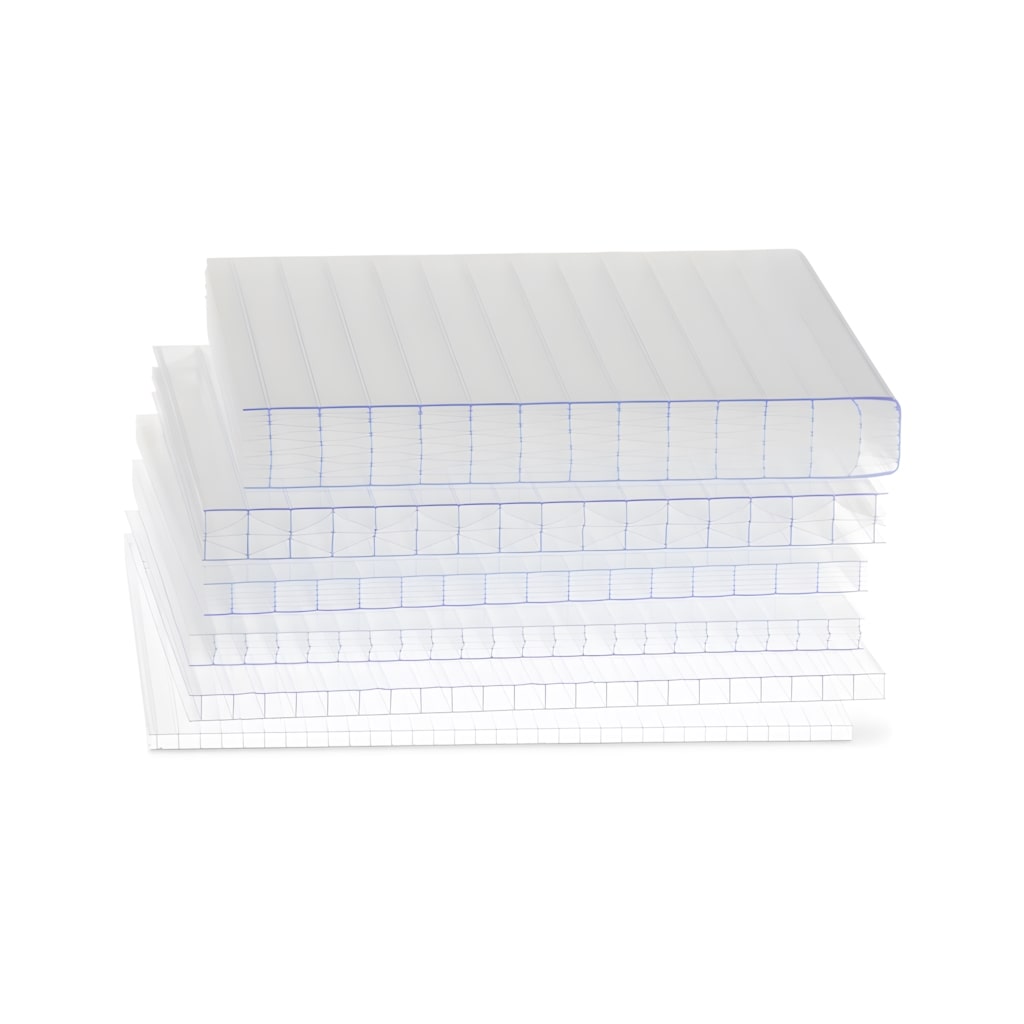 Different profile multiwall polycarbonate sheets