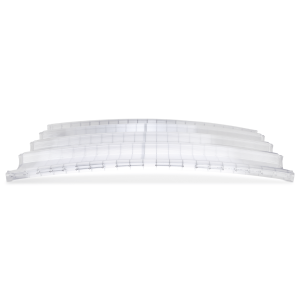 Clear polycarbonate panels with safety‑mesh