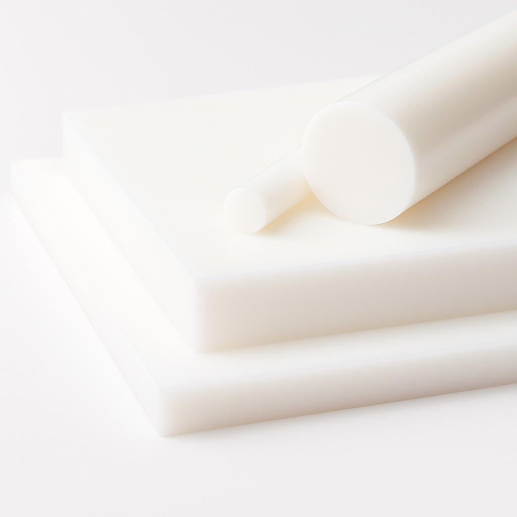 PTFE plastic sheets and rods