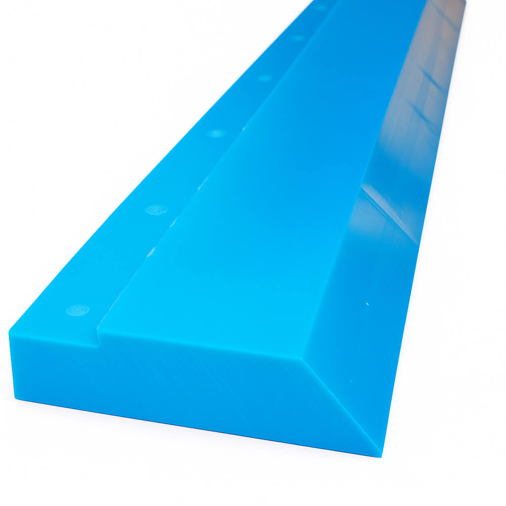 Light blue PU plastic custom part