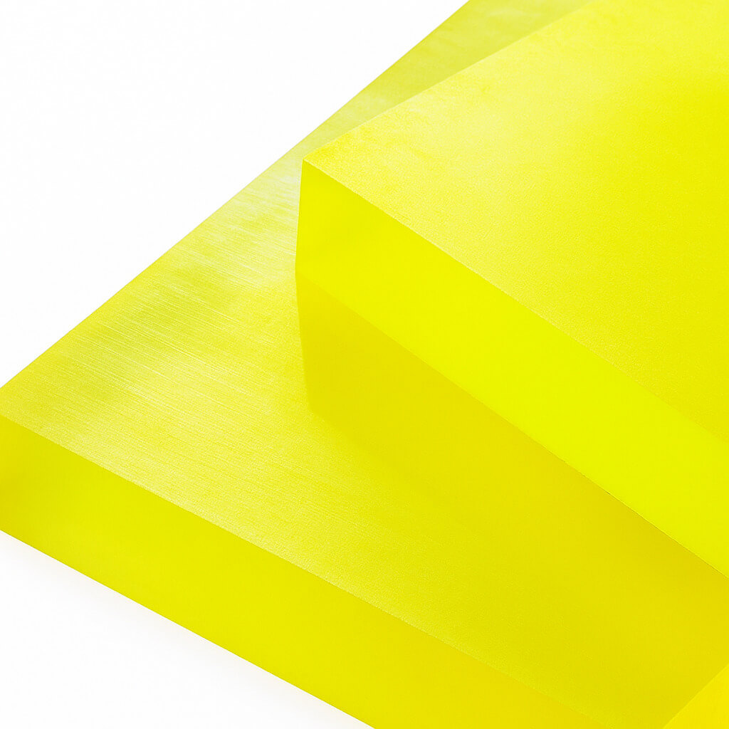 Yellow transparent PU sheets