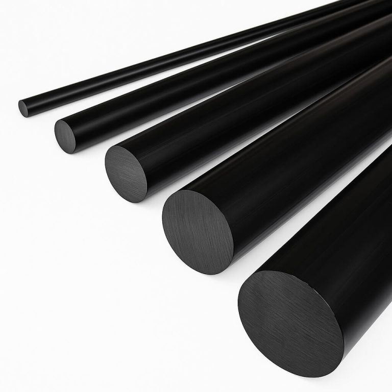 PVC plastic black rods