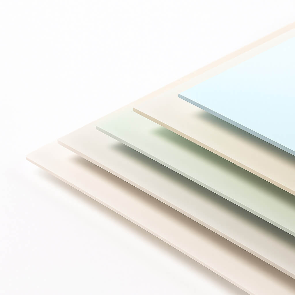 PVDF thin custom colour sheets