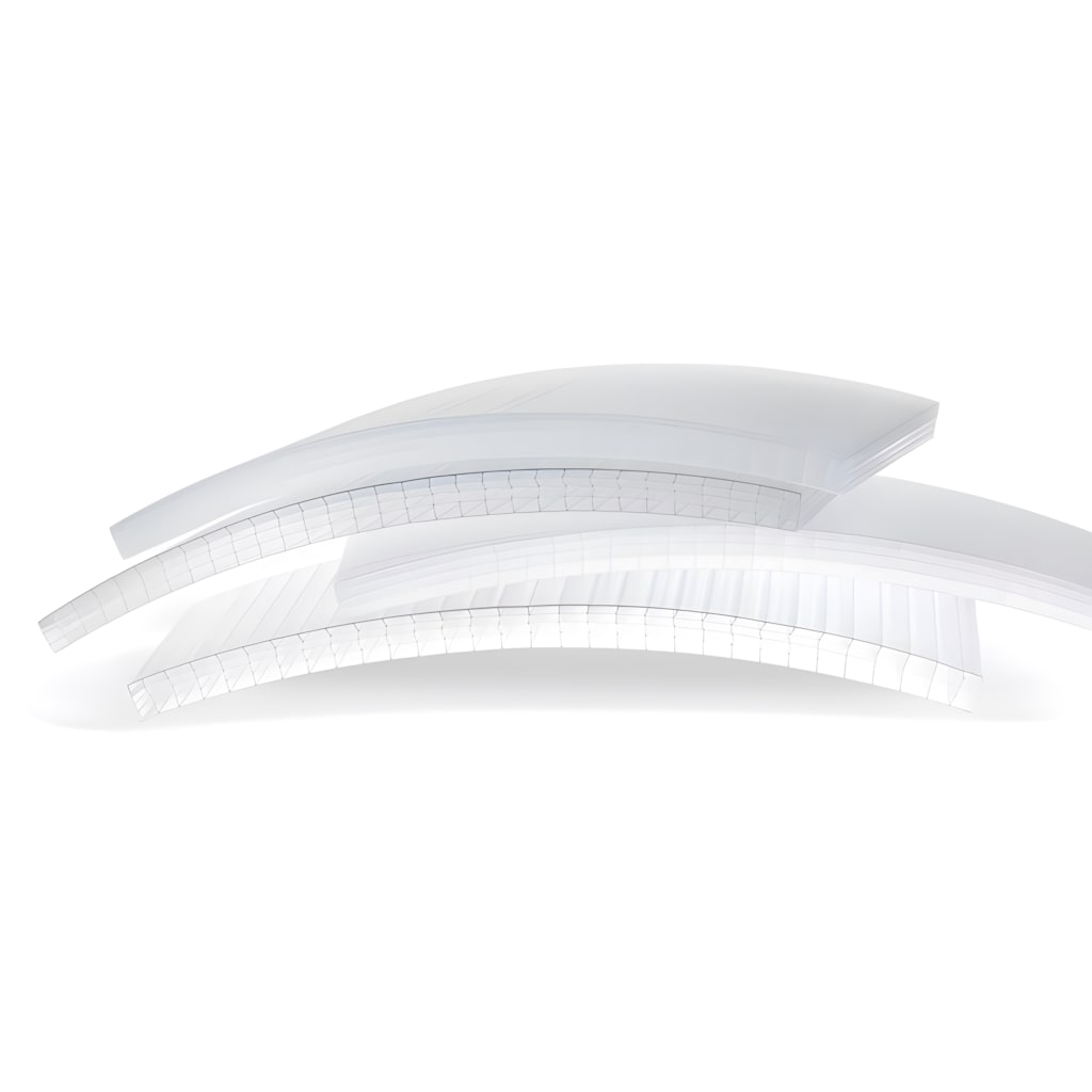 Clear multiwall polycarbonate system