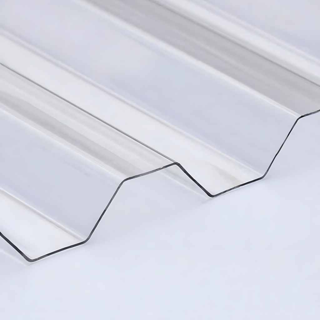 Clear trapezoidal solid polycarbonate panel