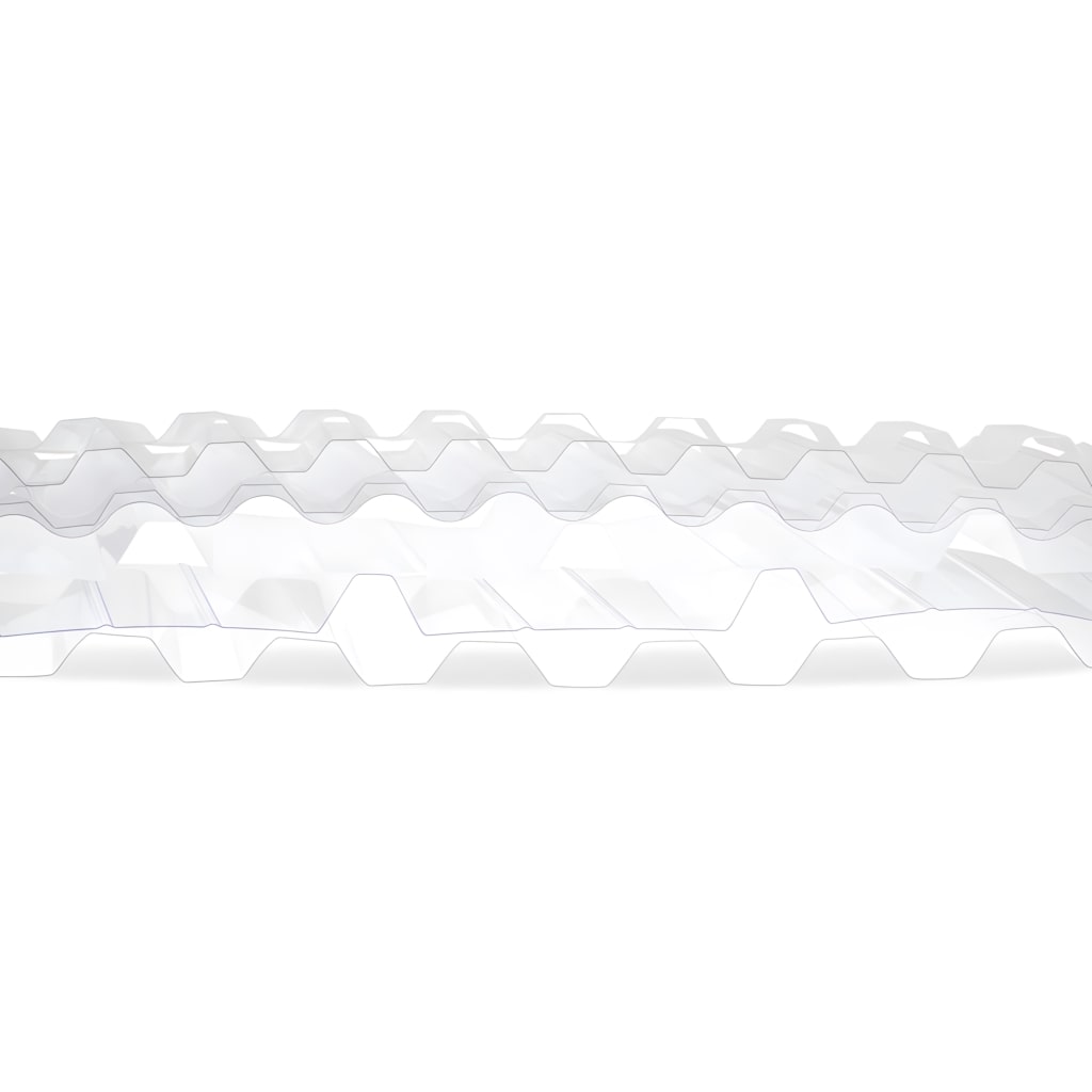 Dirrefent profile corrugated solid polycarbonate sheets