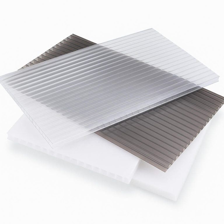 Clear and bronze channel polycarbonate