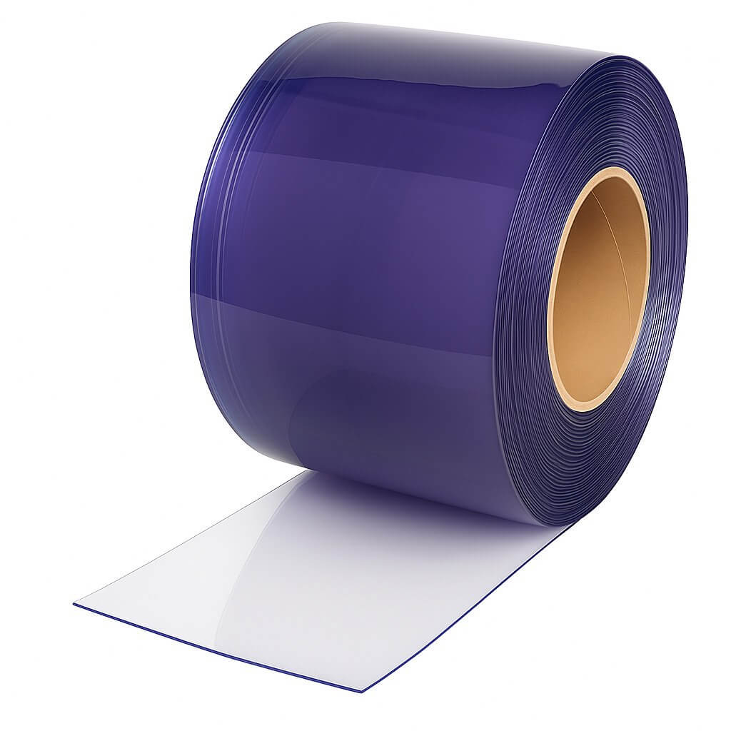 Clear solid strip curtain