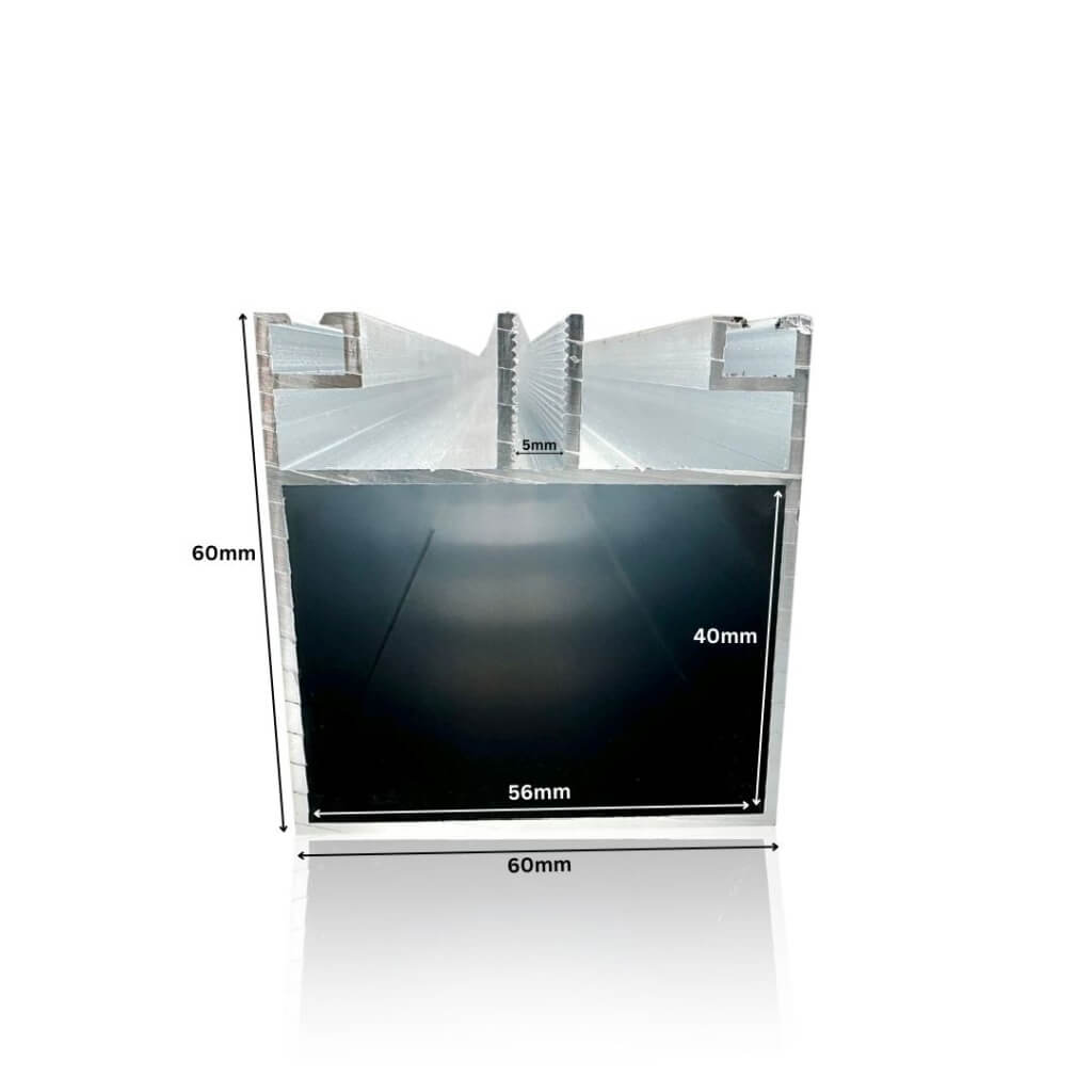 aluminium base profile with measurements